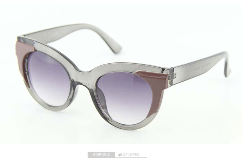 明星同款2015新款修脸女士太阳镜 超大框横条太阳眼镜 墨镜 5591示例图18