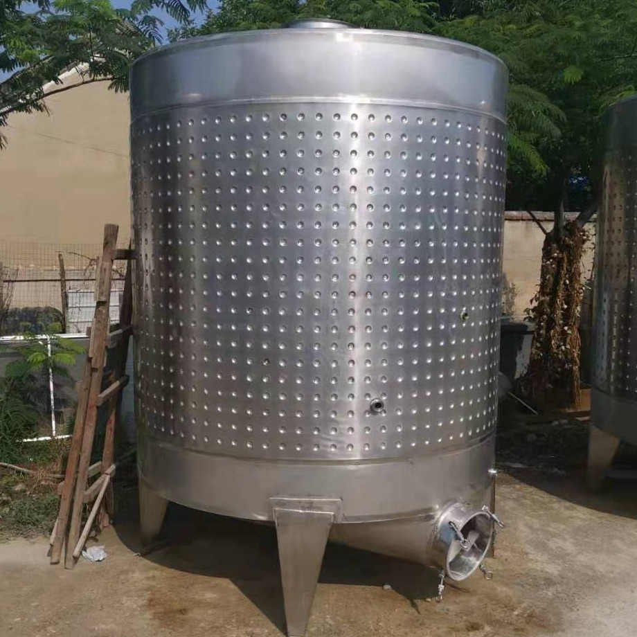 厂家直销 葡萄酒发酵罐 水果酿酒设备 家用小型1000斤 2000斤 蓝莓酒酿造机器 恒温发酵储存罐 锥型底排渣口图片