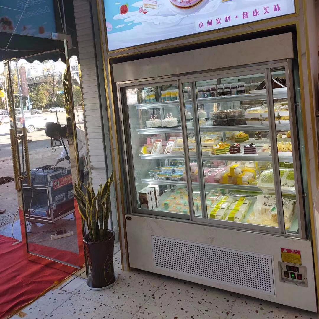 环形保鲜冷藏展示柜 定做豪华扇形蛋糕柜 立式扇形冷柜 工厂直供 未来雪冷柜WLX-DGG-106图片