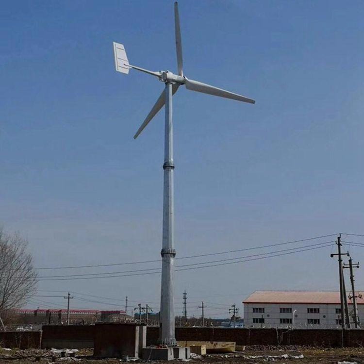 山西10千瓦380伏并网风力发电机煤矿使用离网型风力发电系统