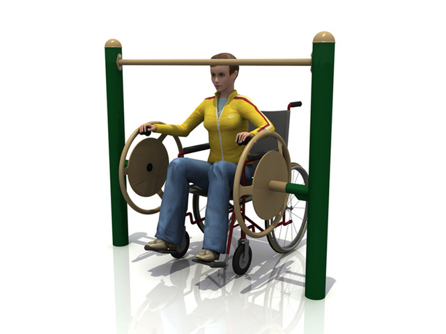 通奥专业研发各种运动健身器材室内外残疾人健身路径大转轮