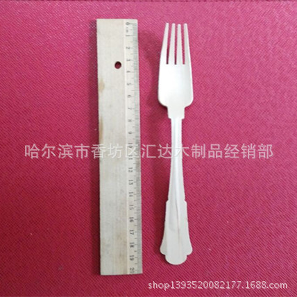供应木叉 一次性20cm木叉 木质 木叉 烙印LOGO西餐木叉图片