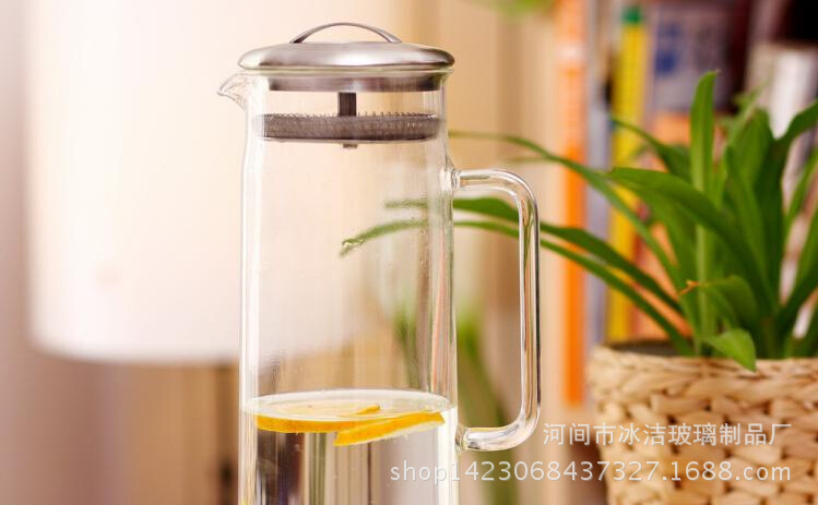正品夏日果汁杯 冷水壶大容量耐高温玻璃茶壶加厚品质凉水杯示例图17