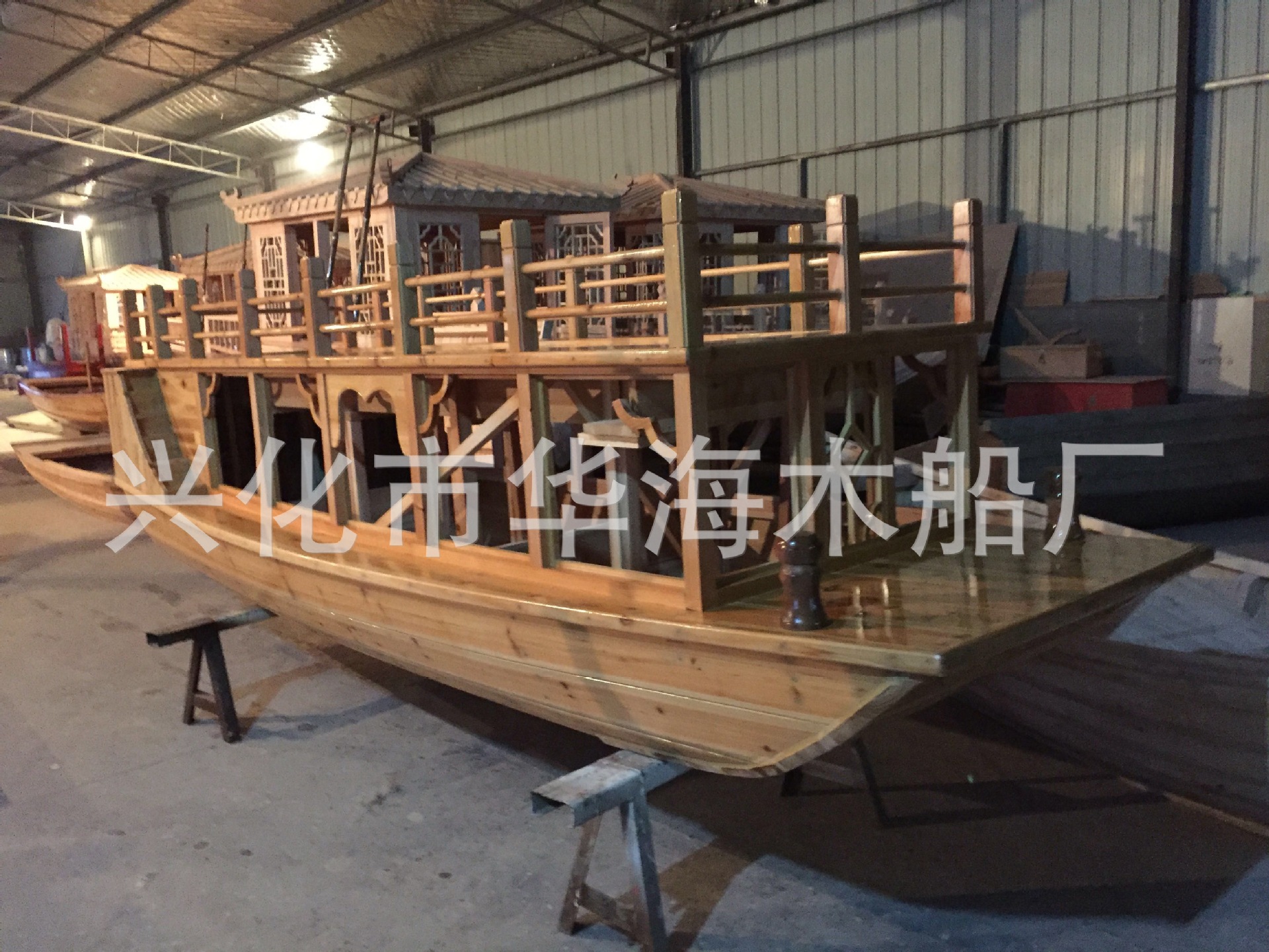 定制大型木制海盗船 户外景观装饰船 室内摆件展览主题木船示例图8