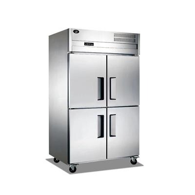 君诺 LZ100D4-P四门展示柜 插盘柜 冷柜 风冷直冷双开门 双温冷藏冷冻插盘柜