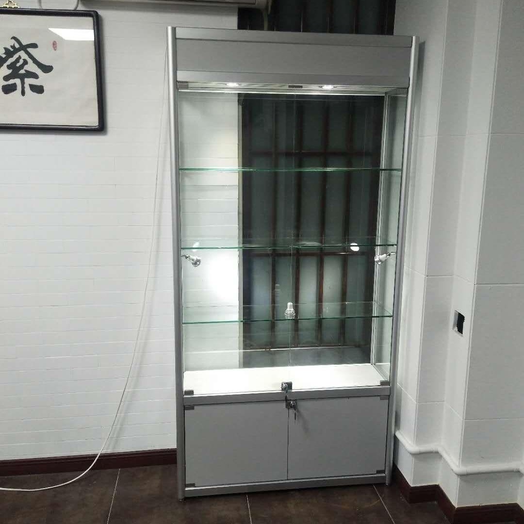 手办玻璃展示柜 乐高模型透明展示柜 家用防尘展柜动 货架厂
