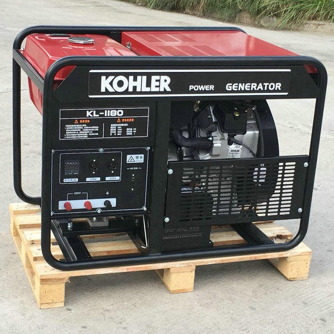 KL-1180凯汇成17KW发电机 单相380v科勒动力发电机 带轮子科勒动力发电机