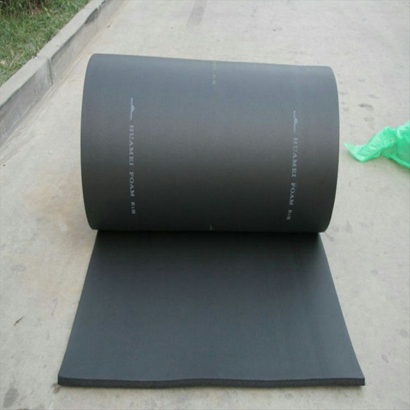 乾高直销铝箔保温棉 高密度橡塑保温板 隔音板 黑色橡塑板