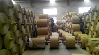 PP编织袋筒料生产厂家直销黄色半成品布卷 开边编织布可加工定做示例图9