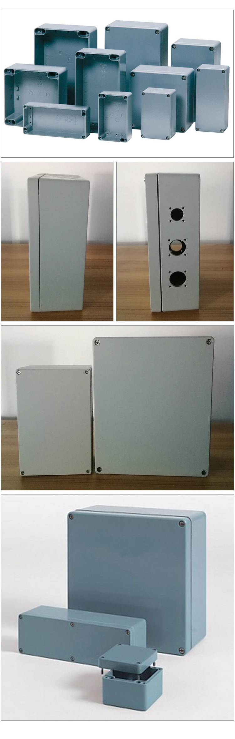 AL系列高端机械设备工业自动化设备用耐腐蚀耐酸碱防水铸铝盒示例图3