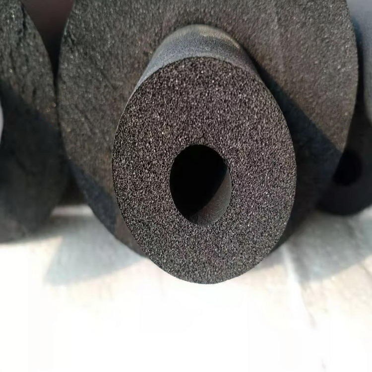 橡塑保温管 57x20mm橡塑管 新皓橡塑管壳 贴铝箔橡塑管报价