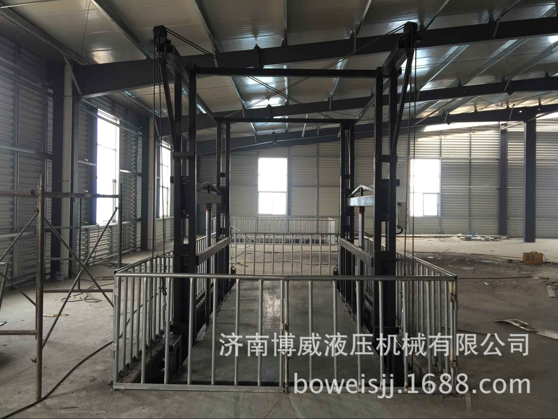 供应河南郑州导轨式升降货梯 厂房液压升降货梯 剪叉式固定升降机示例图3