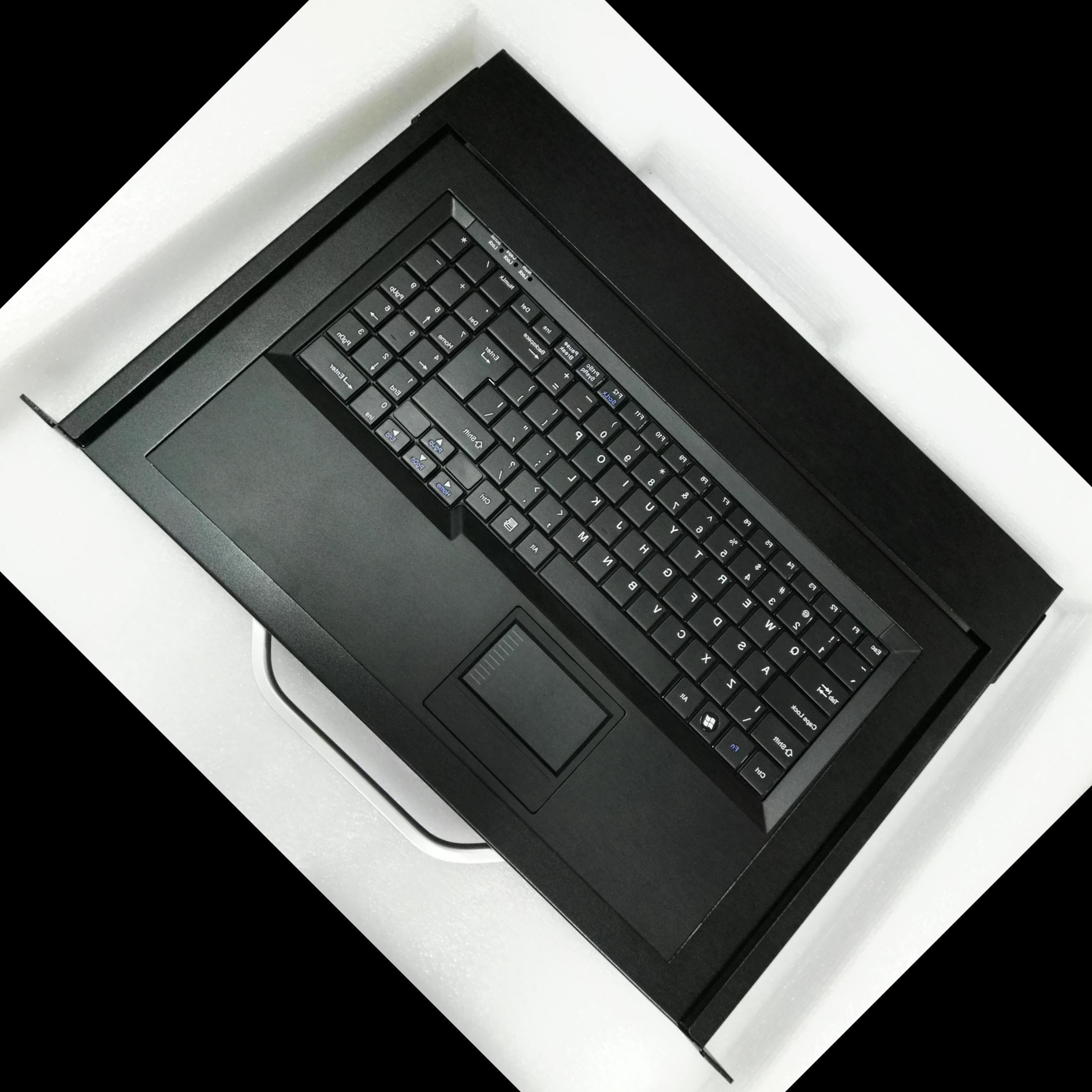 1U机架式键盘，抽拉式键盘抽屉，19英寸工业鼠标键盘，19寸键盘抽屉图片