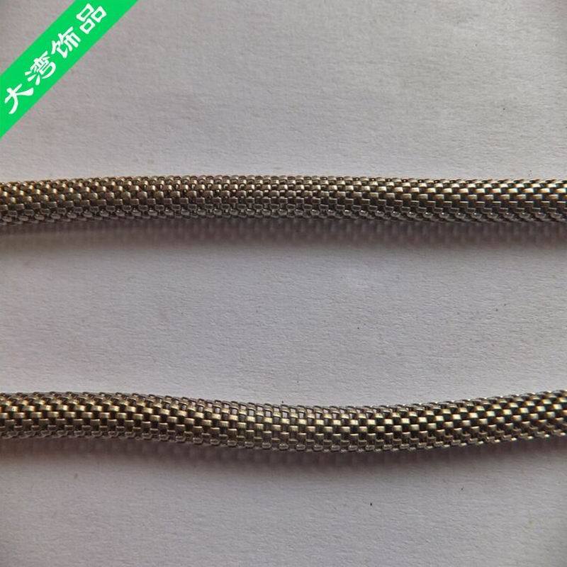 厂家直销3.2MM铜圆蛇链 镍色/金色圆蛇链  时尚箱包配件示例图11