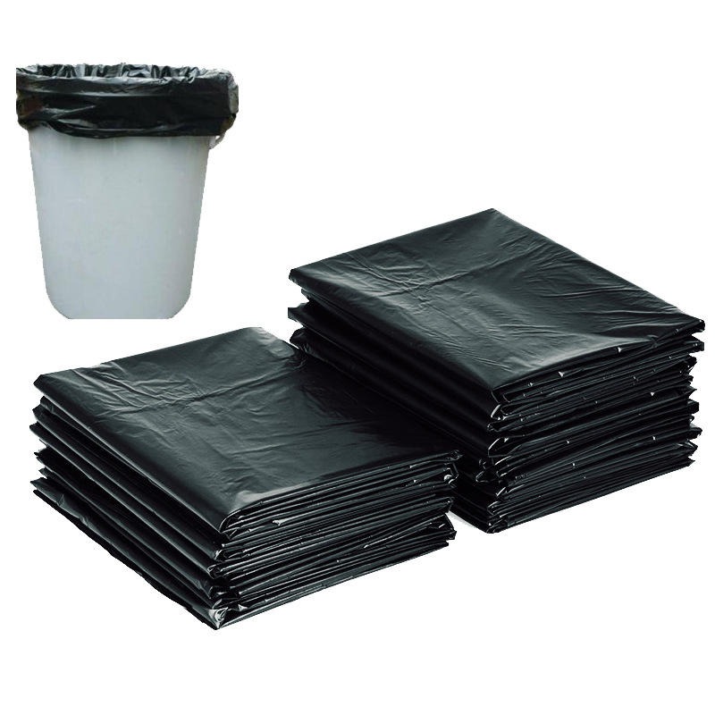 大垃圾袋厂家批发定制凯帝黑色加厚家用垃圾袋80100一次性平口式塑料袋价格优惠