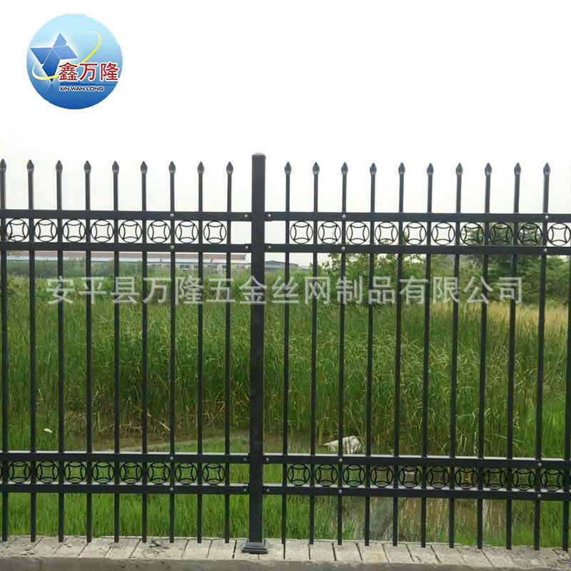 围墙锌钢栅栏别墅锌钢护栏 校园护栏 安全防护围栏示例图6