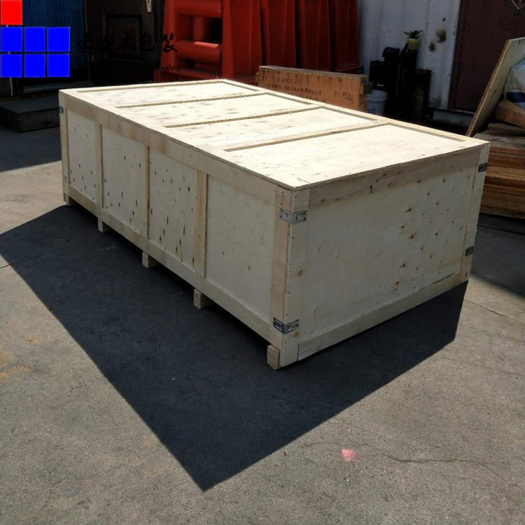 青岛出口木箱生产厂 英文胶合板免熏蒸木箱款式定制图片