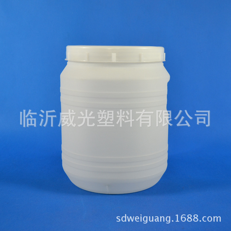 【厂家直销】威光白色圆形塑料包装桶十公斤圆形桶WG10L圆桶示例图3