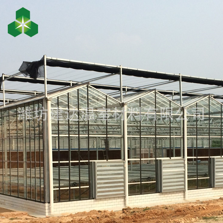 厂家直销温室蔬菜大棚 定制加工蔬菜玻璃温室 潍坊玻璃温室示例图6