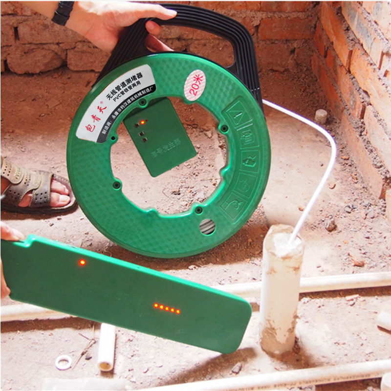 无线电管道测堵器 测塑管PVC管穿线管堵塞探测器探测仪排堵仪厂家