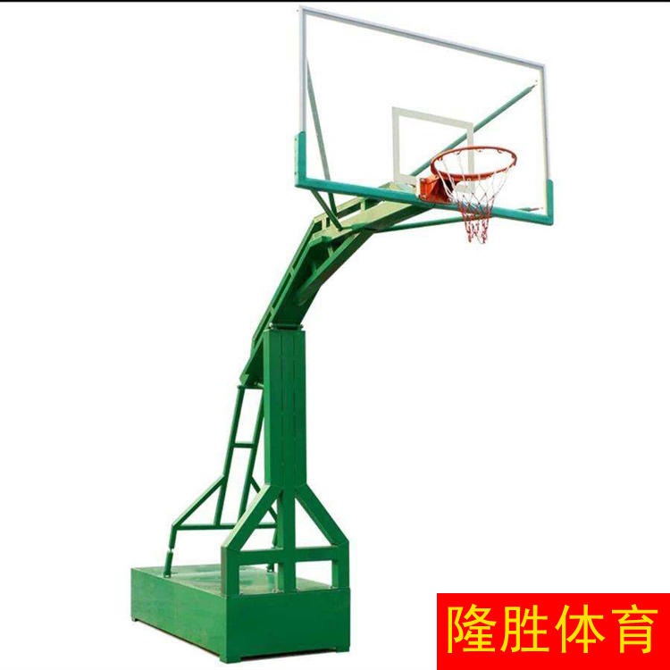 隆胜体育 厂家直销 地埋式篮球架 现货推荐 凹箱篮球架 大量现货出售