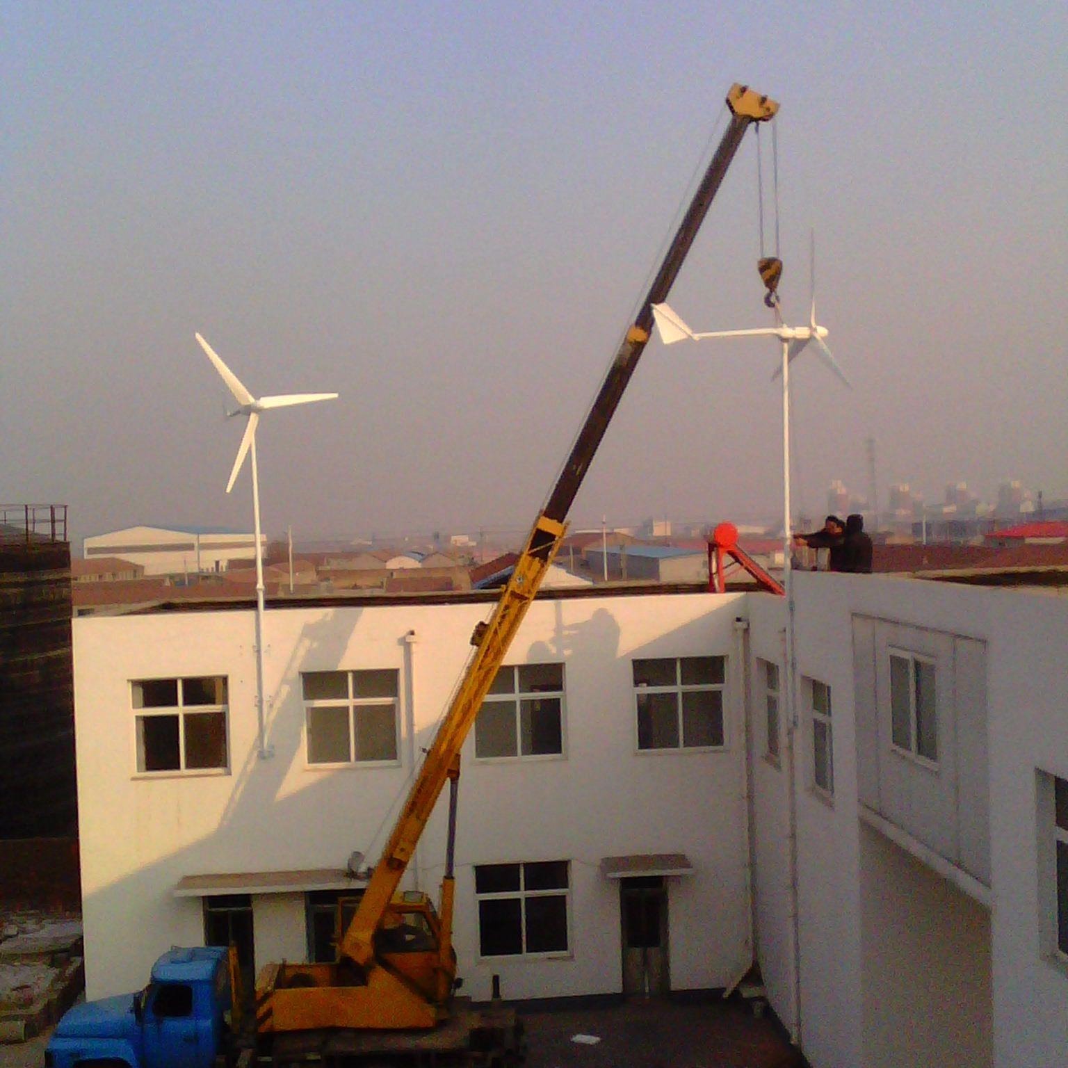 晟成2千瓦风力发电机民用渔船安装风力发电机2kw48v小型发电系统