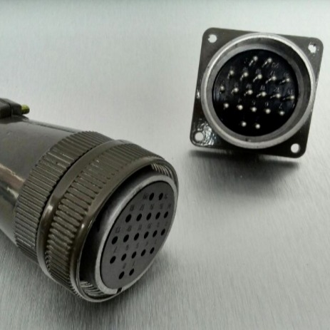 豪联厂家批发新型工业航空插头插座圆形航空连接器48型26芯插针插孔