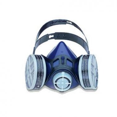 霍尼韦尔312500硅胶半面罩防毒面具 双滤盒防毒面具