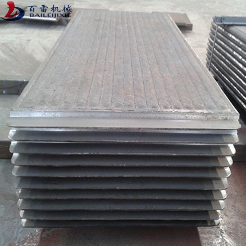 堆焊耐磨板 14+6高铬堆焊板 百雷 复合金属衬板