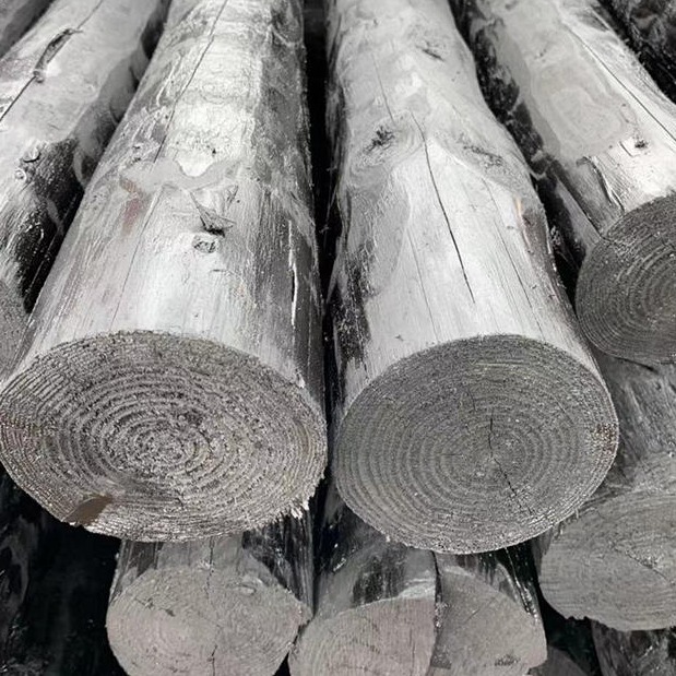 盛金源 厂家直供 油木杆 10米  13个粗 油炸杆 通信木杆 防腐木杆  直销