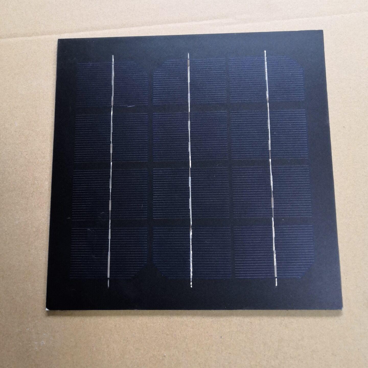 单晶硅太阳能PET磨砂板 太阳能小板 太阳能阳光板发电板