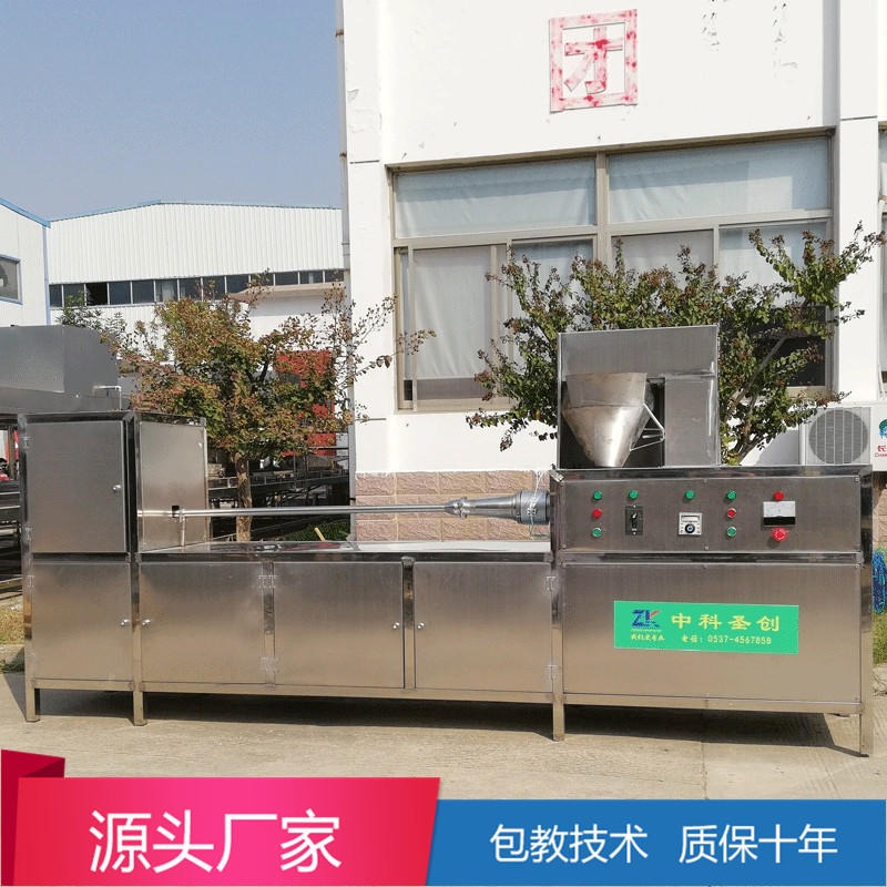 秦皇岛全自动商用素鸡机 商用大型全自动做豆腐卷机 素火腿豆腐卷机器