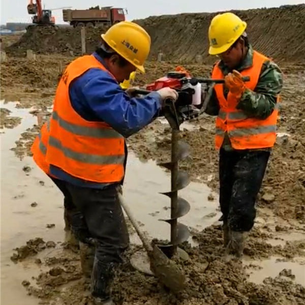 宁波管桩清土机视频 挖桩芯掏土机 手扶式挖桩取土机