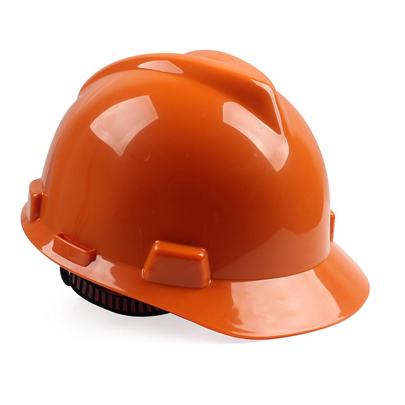 印字梅思安10166955-L橙ABS标准型安全帽 ABS帽壳超爱戴帽衬PVC吸汗带D型下颏带橙图片