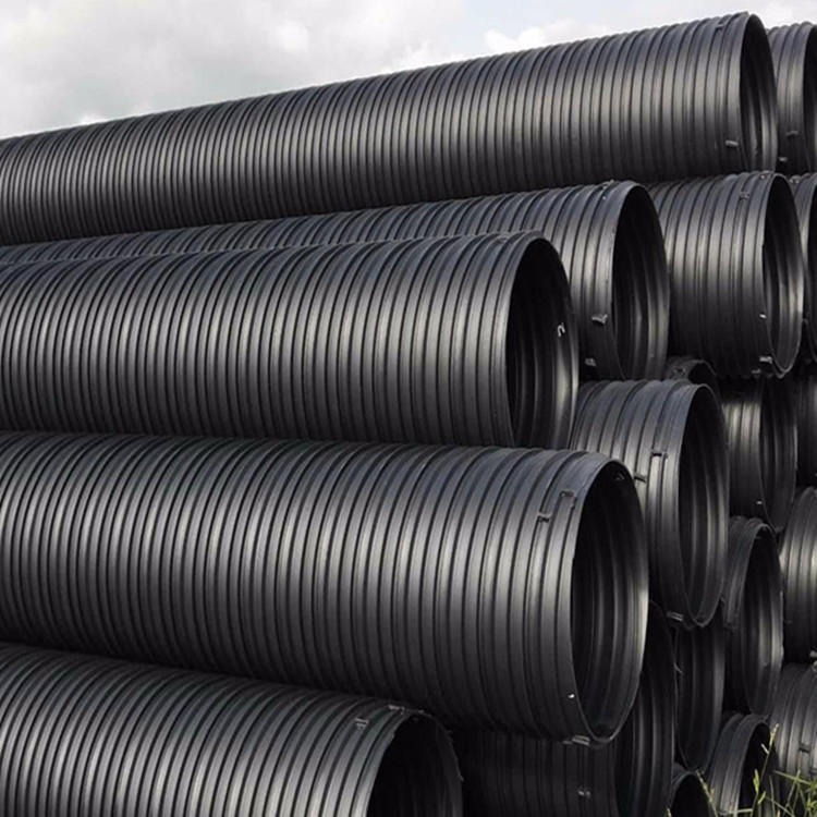 hdpe塑钢缠绕管 聚乙烯塑钢缠绕管 600大口径排污排水管