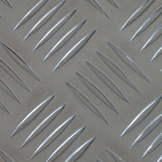 进口1A99花纹铝板，五条筋花纹纯铝板防滑铝板