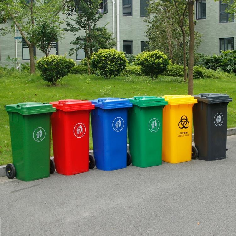 塑料垃圾桶 环卫垃圾桶 手推车垃圾桶 陕西户外垃圾桶