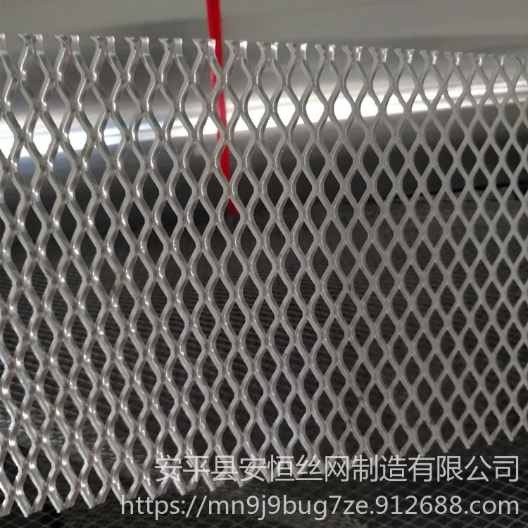 涡轮增压器导流铝网 6X12mm菱形孔铝板网 1mm厚铝板斜拉网图片