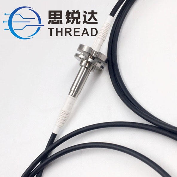 通用型单路光纤滑环 安装直径10mm 与接头直径一致 方便安装 具有极低的插入损耗 极长的使用寿命