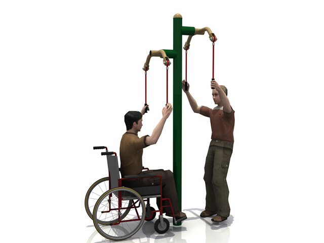 通奥专业研发各种运动健身器材室内外残疾人健身路径上肢牵引