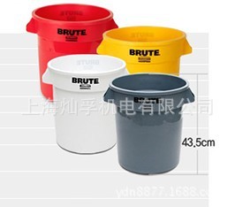乐柏美2610垃圾桶 塑料桶 储物桶 BRUTE  37L Rubbermadi ==图片