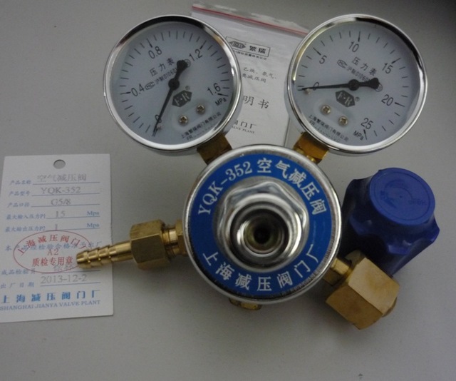 空气减压阀 YQK-352 空气减压器 空气钢瓶减压阀 压力表