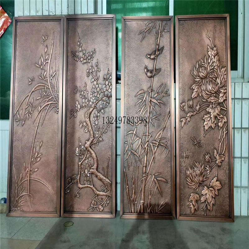 热销红古铜浮雕铝单板 25mm厚雕刻铝板 铝单板生产厂家