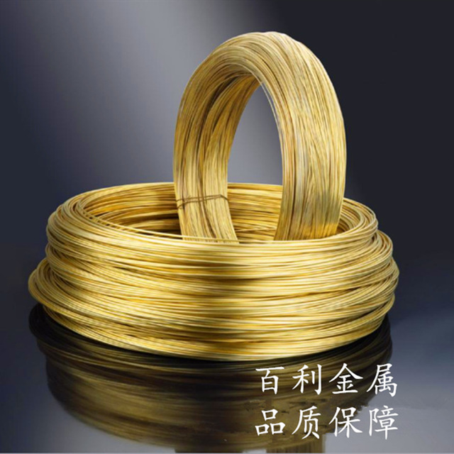 H62黄铜丝 国标环保 黄铜电缆丝 织网丝 铜刷过滤网 规格齐全 百利金属图片