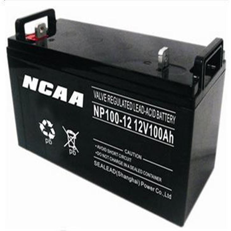 NCAA蓄电池NP100-12 铅酸免维护12V100AH UPS不间断电源专用 质保三年