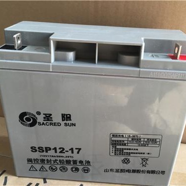 圣阳蓄电池12V17AH 圣阳蓄电池SSP12-17 铅酸免维护蓄电池 圣阳蓄电池厂家 UPS专用蓄电池