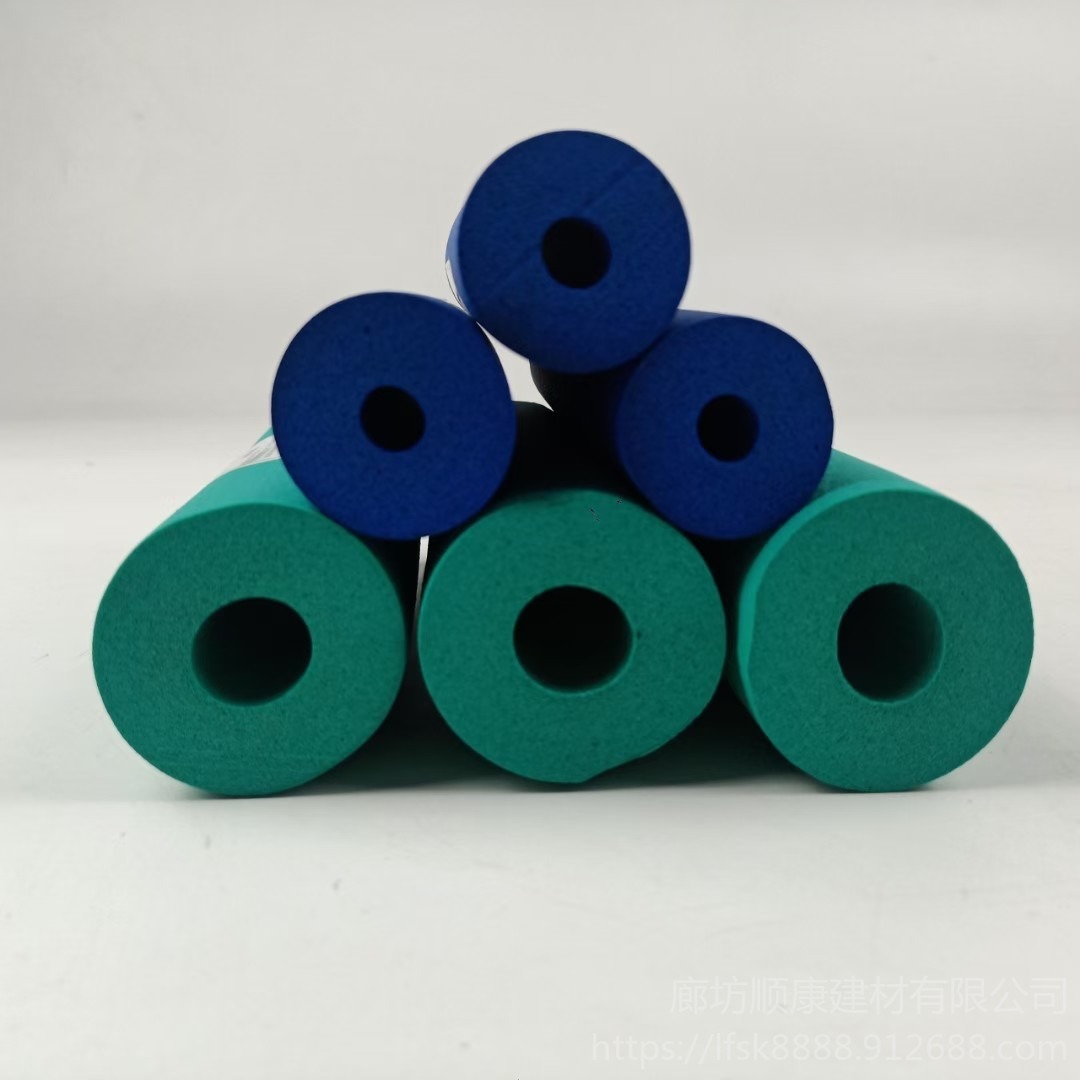 彩色橡塑泡沫塑料管 橡塑保温管  B1橡塑管壳  空调管