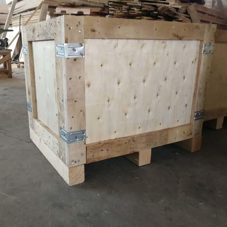 豪盟木包装厂家胶合板木箱机械设备包装定做出口木箱