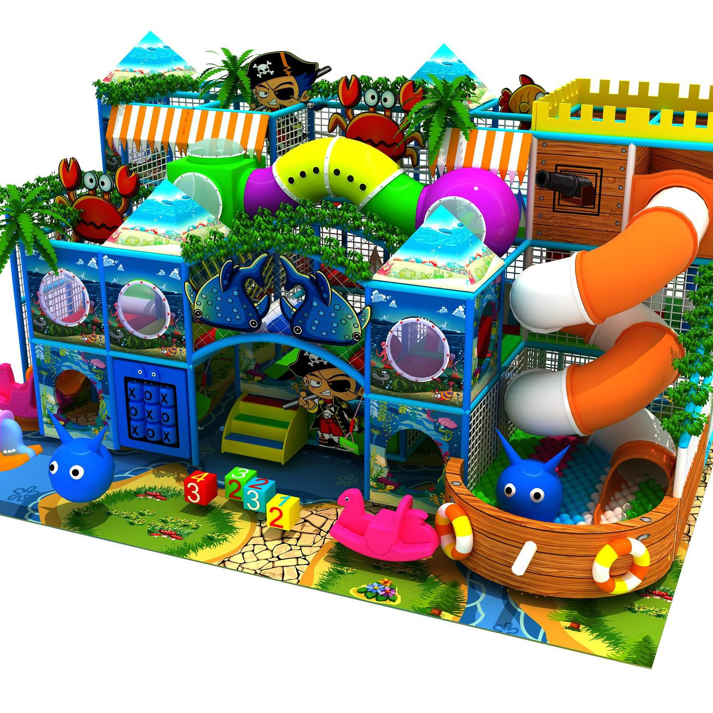 飞特 淘气堡 海洋系列室内游乐场设备淘气堡儿童游乐园厂家定做