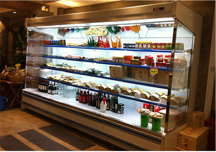 商场蔬菜冷藏柜 麻辣烫点菜柜 敞开式立柜 商用保鲜冰柜示例图11
